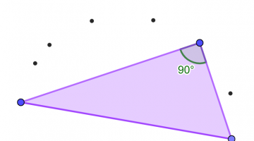 Tegn en dynamisk, rettvinklet trekant