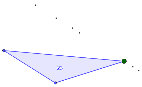 Illustrasjon av trekant fra GeoGebra