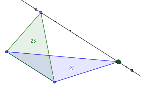 Illustrasjon av trekant fra GeoGebra