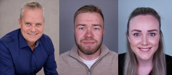 Stig Eriksen, Martin Nordskog og Beate Lien