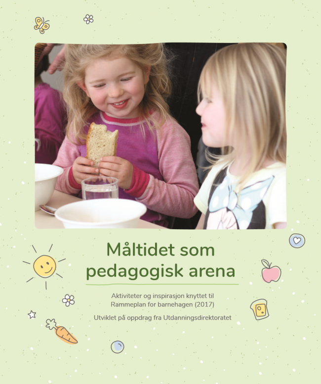 Faksimile av forside heftet Måltidet som pedagogisk arena