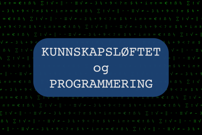 Kunnskapsløftet og Programmering