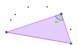 Tegn en dynamisk, rettvinklet trekant