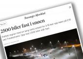 Oppgaven "Bilkø i snø"