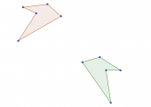 Kongruensavbilding av konkav femkant.