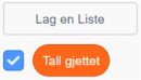 Listen "Tall gjettet" i Scratch er opprettet.